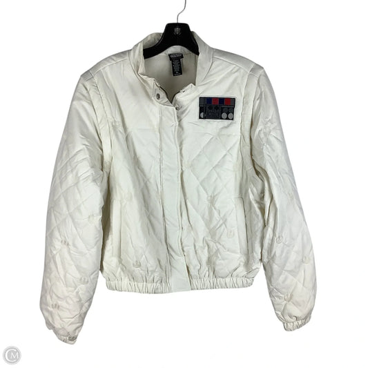 Jacket Puffer & Quilted By Star Wars In White, Size: Xl