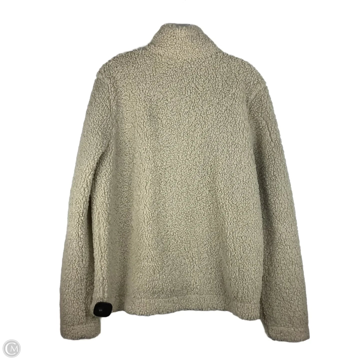 Jacket Faux Fur & Sherpa By H&m In Beige, Size: M