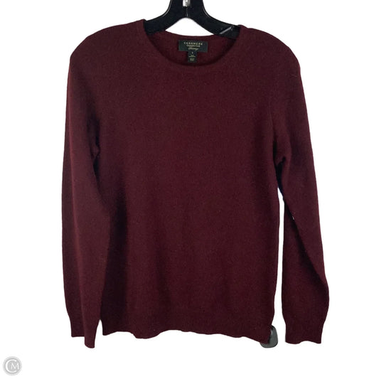 Sweater 100% Cashmere By Charter Club In Maroon, Size: S