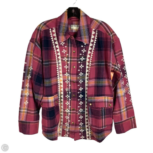 Jacket Shirt By We The Free In Pink, Size: M