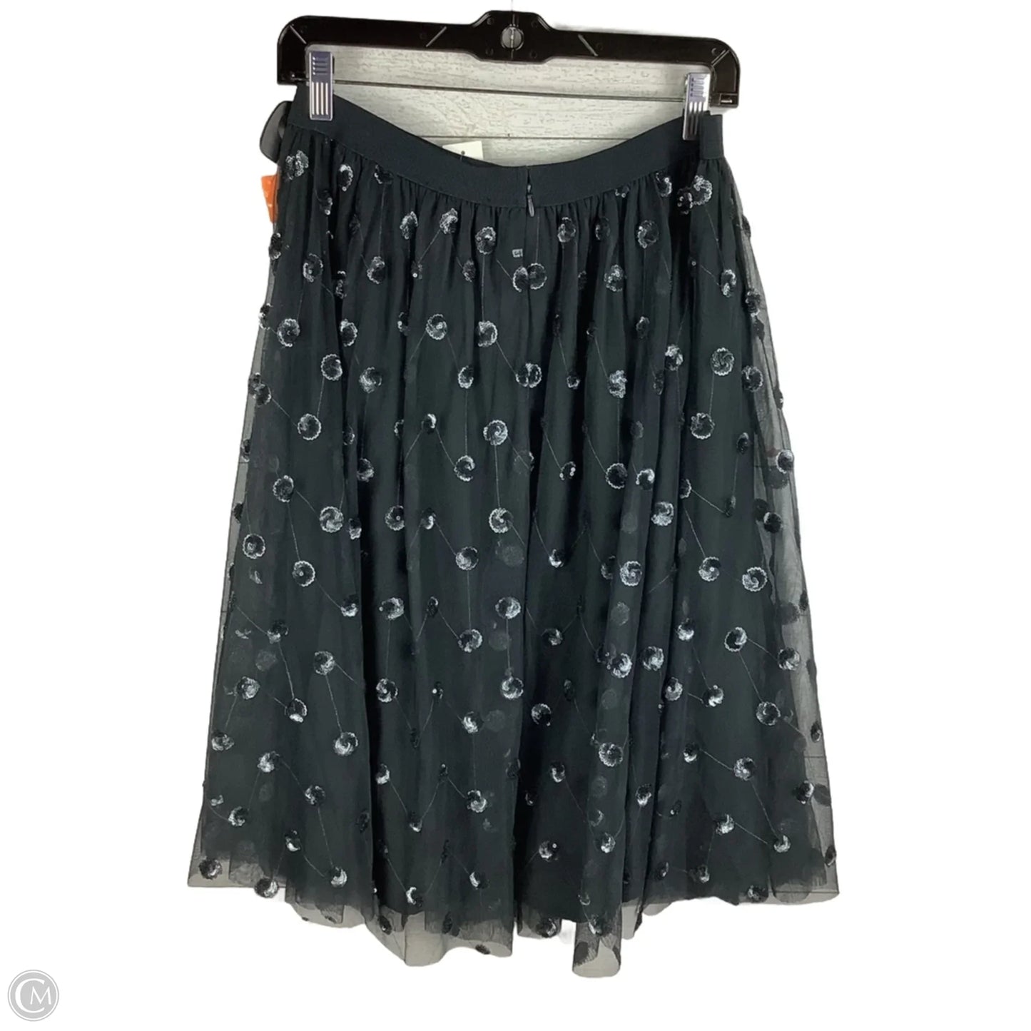 Skirt Midi By Ann Taylor In Black & Grey, Size: S