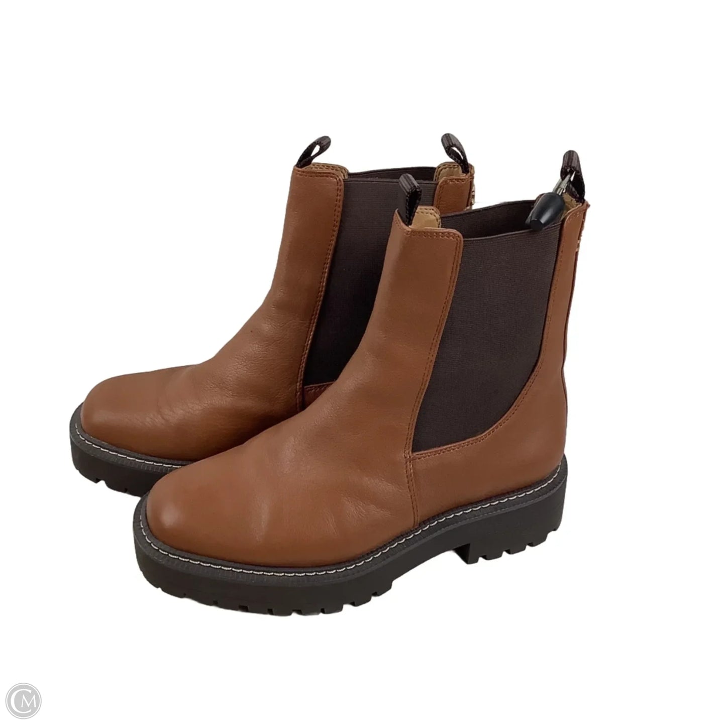 Boots Ankle Flats By Sam Edelman In Brown, Size: 7.5