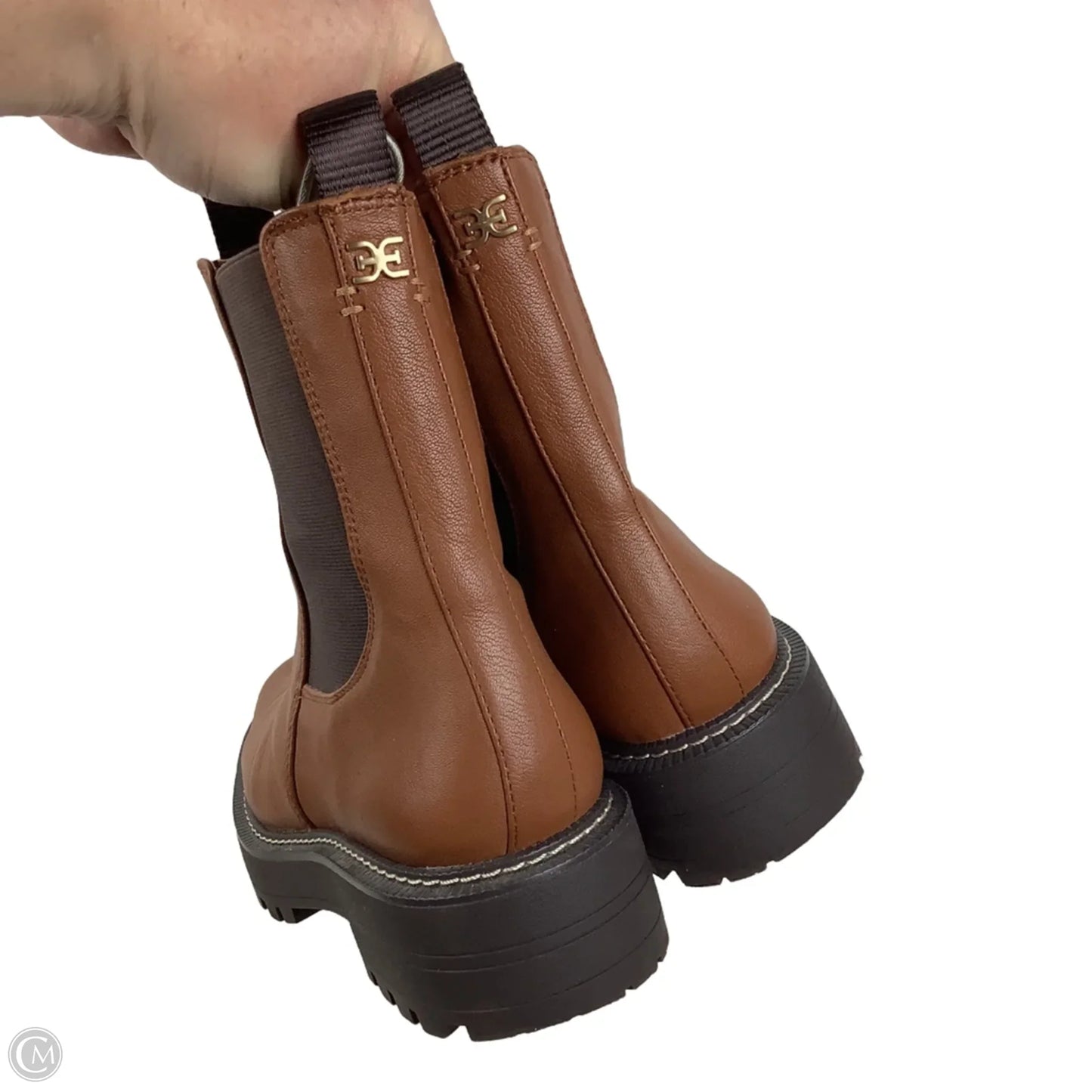 Boots Ankle Flats By Sam Edelman In Brown, Size: 7.5