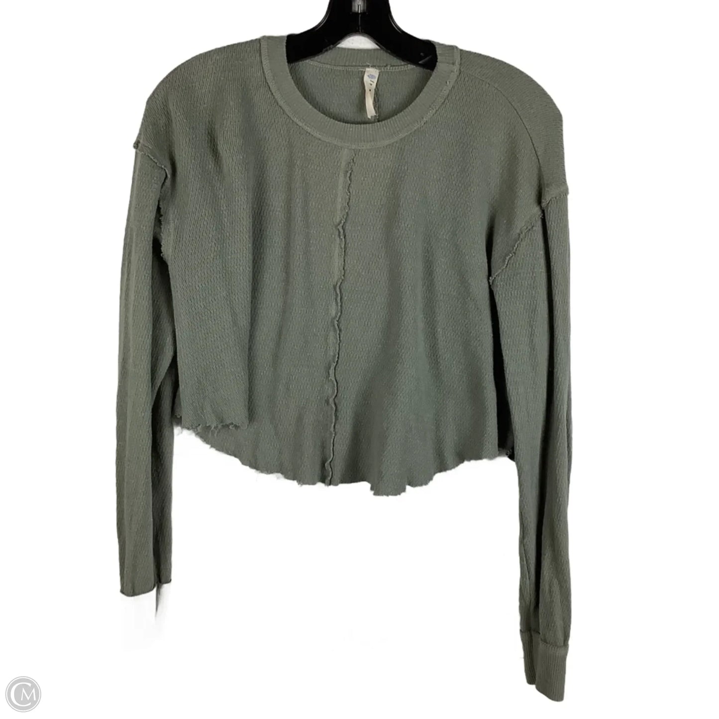 Top Long Sleeve By Free People In Green, Size: S