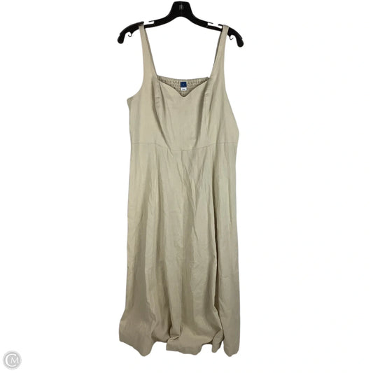 Dress Casual Maxi By Old Navy In Beige, Size: L