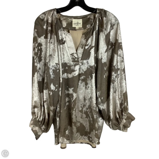 Top Long Sleeve By Umgee In Animal Print, Size: L