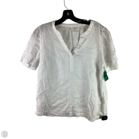 Top Short Sleeve By Charter Club In White, Size: S