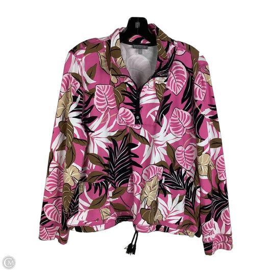Top Long Sleeve By Talbots In Multi-colored, Size: Xl Petite