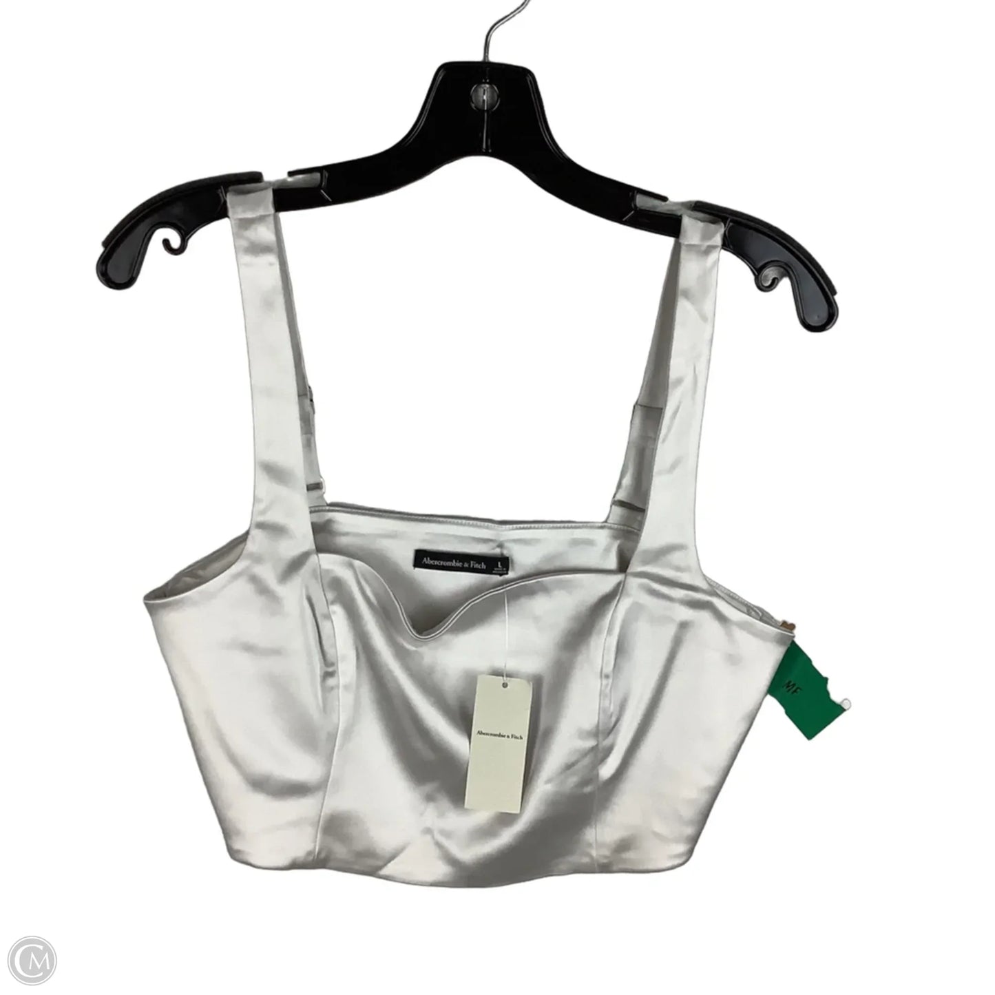 Top Sleeveless By Abercrombie And Fitch In White, Size: L