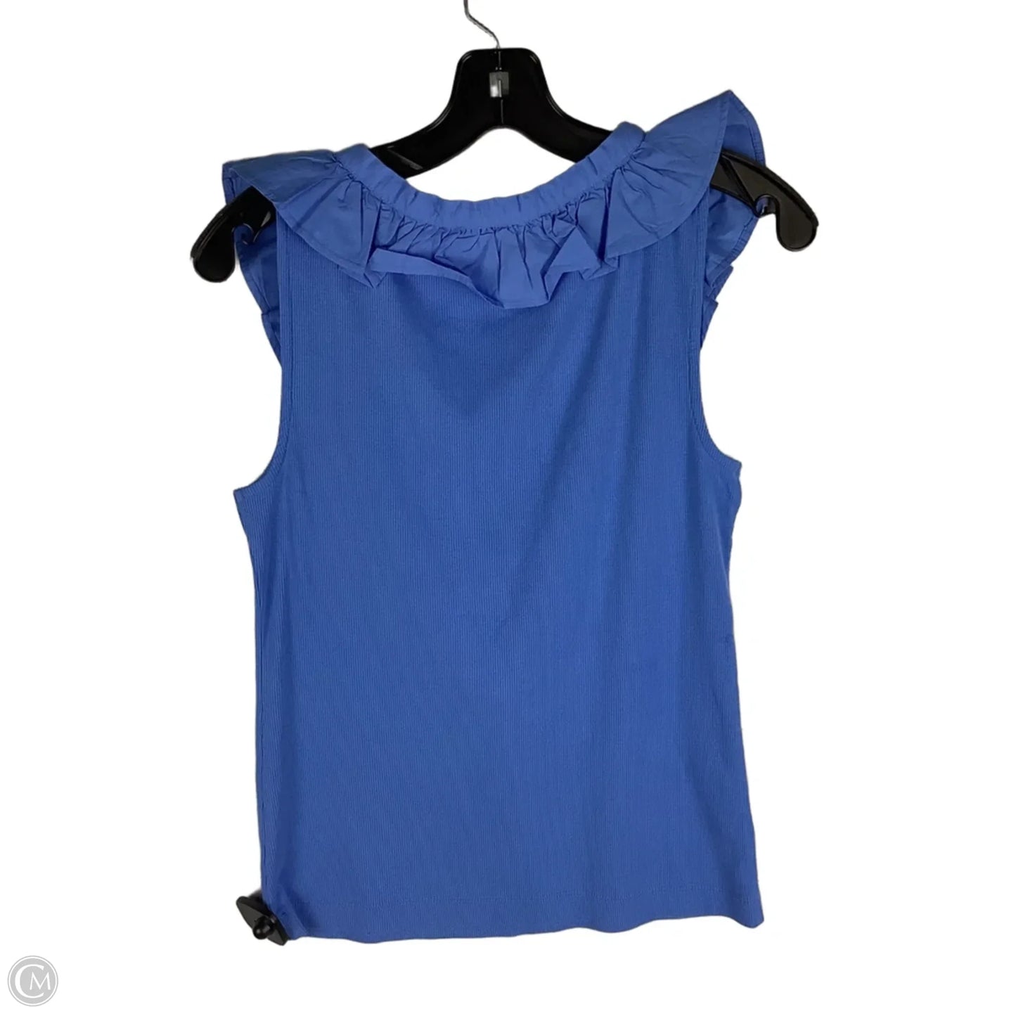 Top Sleeveless By Loft In Blue, Size: M