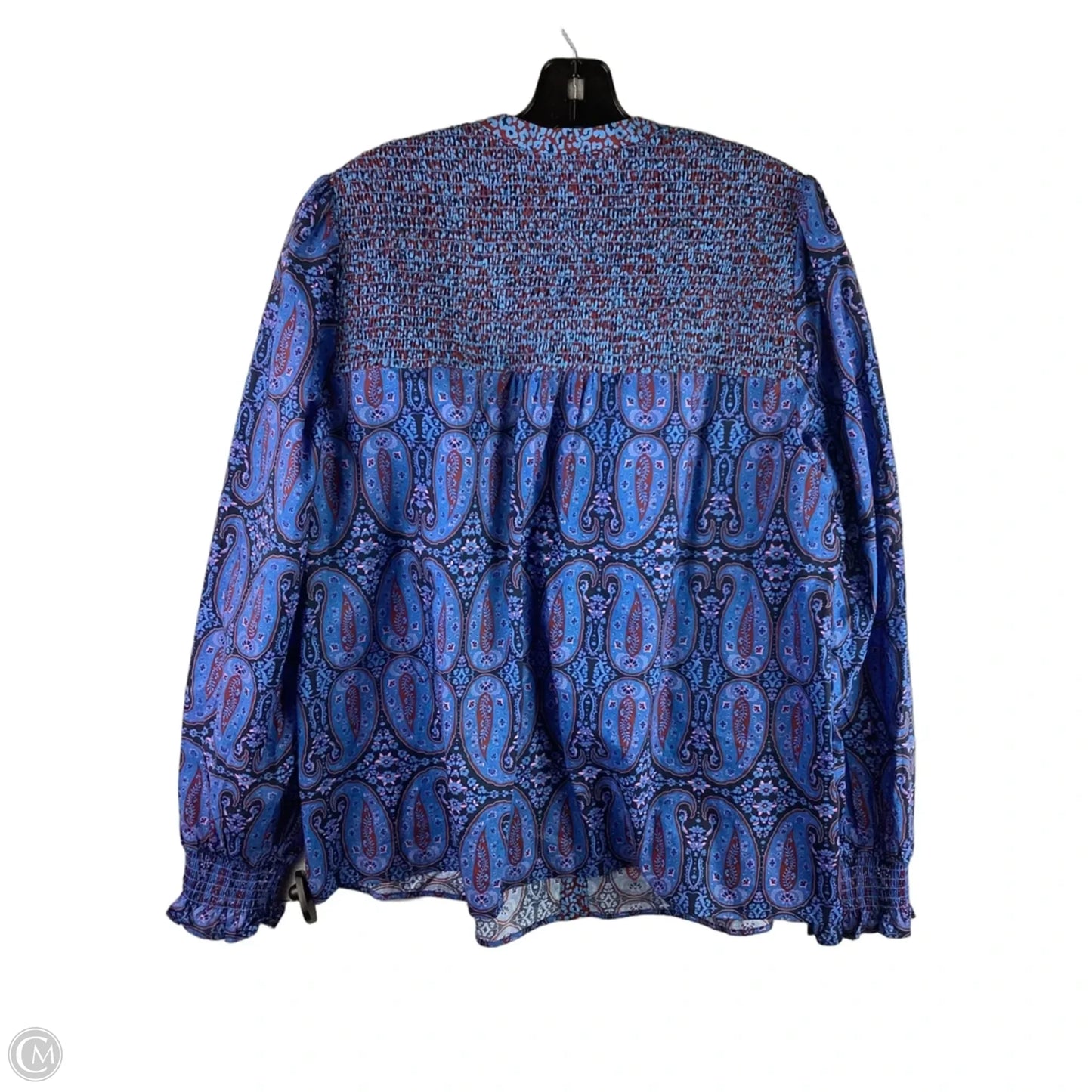 Top Long Sleeve By Boden In Blue, Size: 14