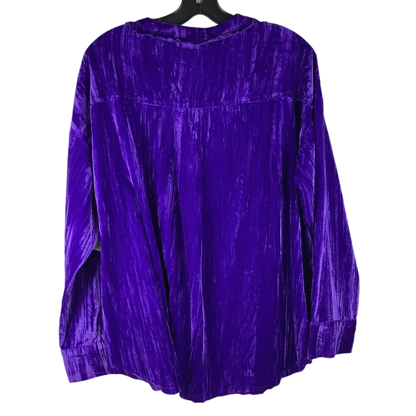 Top Long Sleeve By White Birch In Purple, Size: S