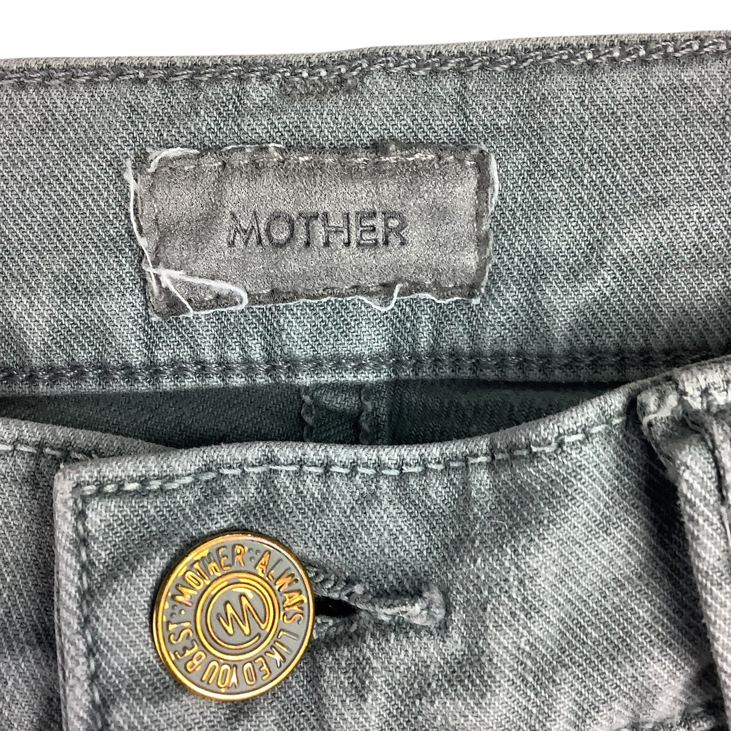 Jeans Designer By Mother In Grey Denim, Size: 28