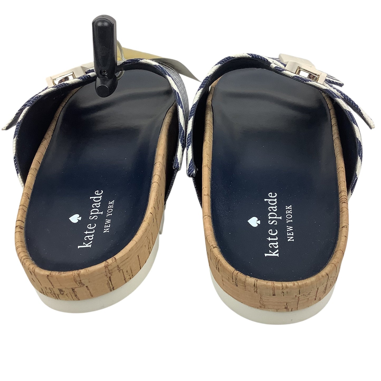 Sandals Designer By Kate Spade In Navy, Size: 9