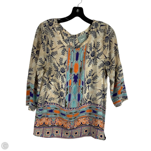 Top Short Sleeve By Maeve In Multi-colored, Size: 6