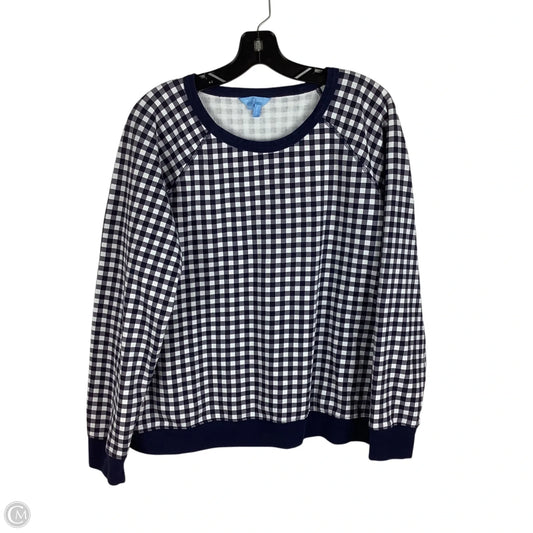 Sweatshirt Crewneck By Draper James In Navy, Size: Xxl