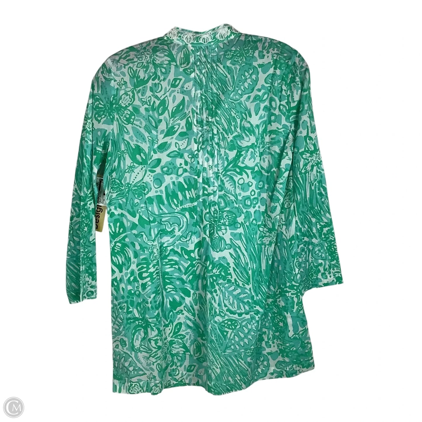 Top Long Sleeve Designer By Lilly Pulitzer In Green, Size: Xs