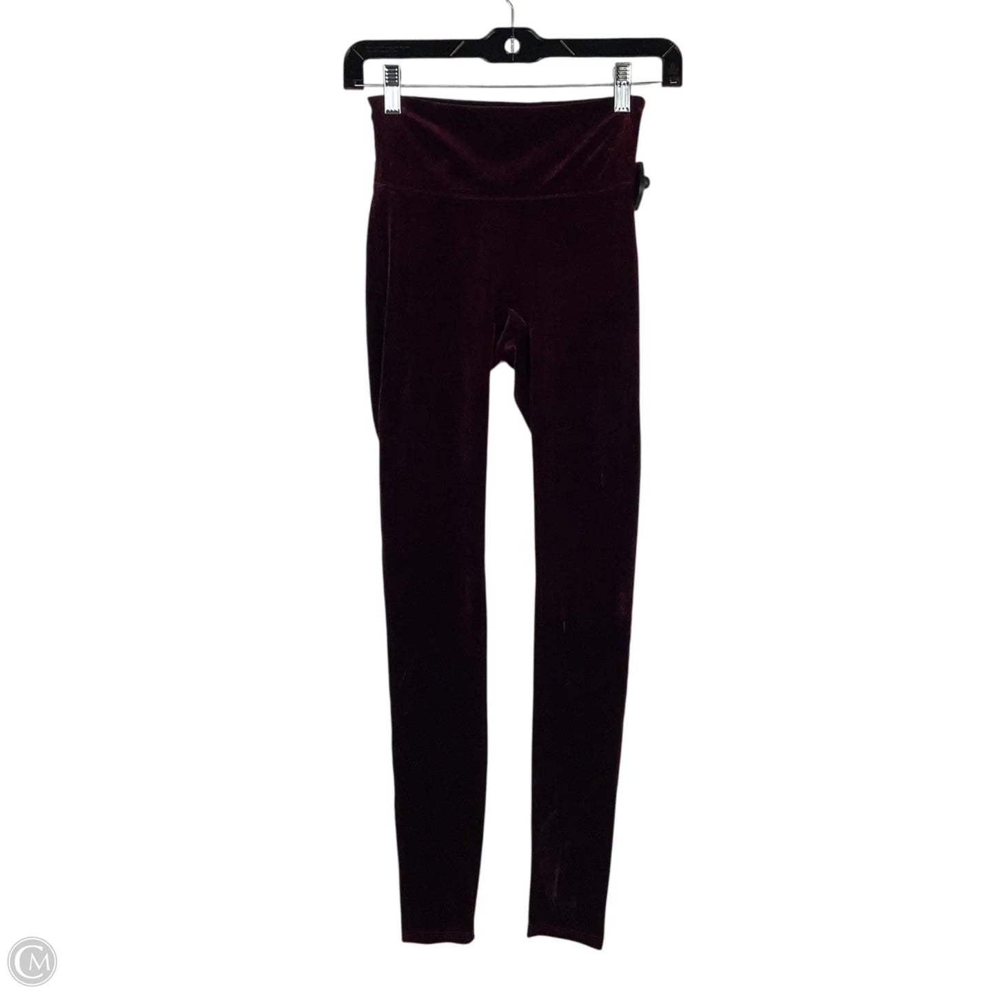 Athletic Leggings By Spanx In Maroon, Size: Xs