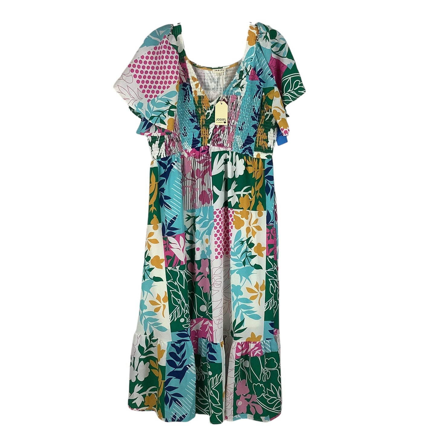 Dress Casual Maxi By Jodifl In Multi-colored, Size: L