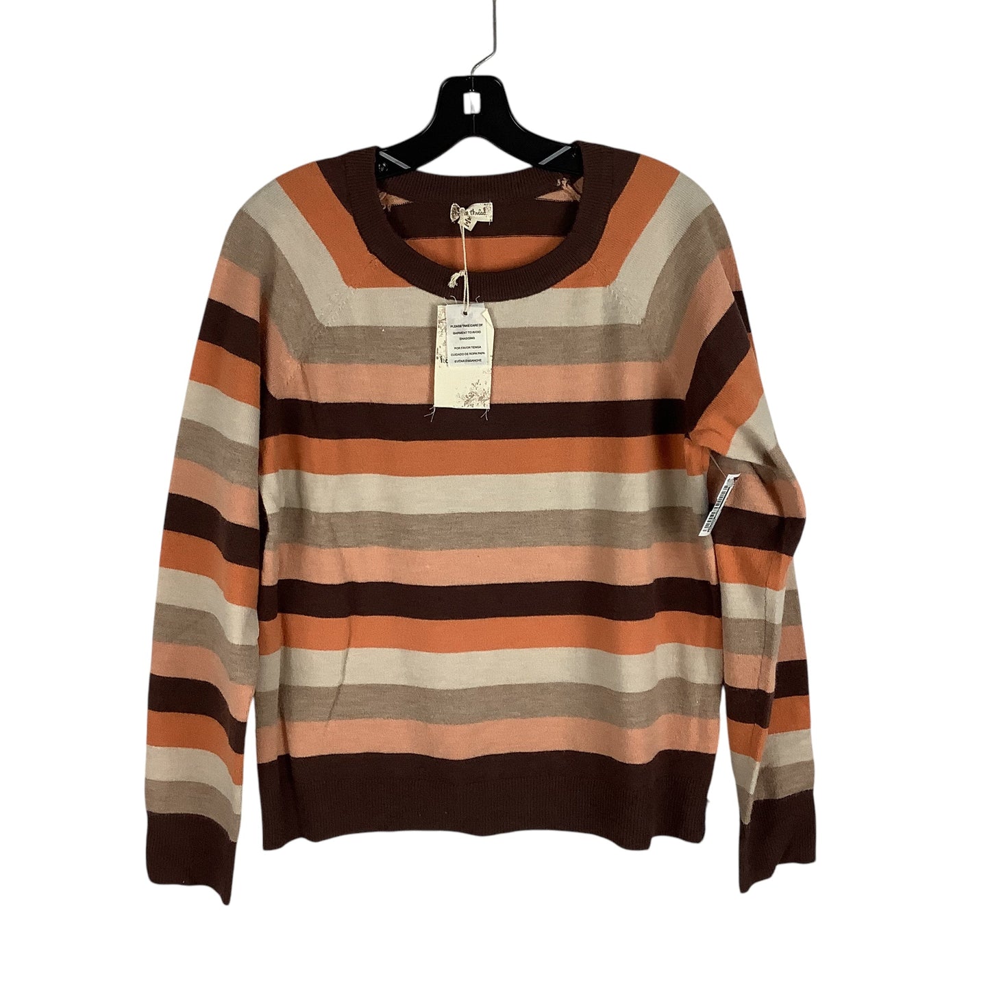 Sweater By Hem & Thread In Striped Pattern, Size: M