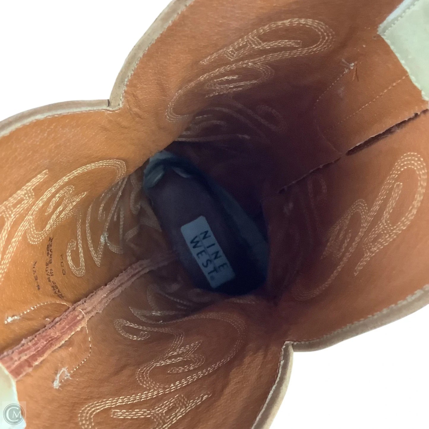 Boots Western By Nine West In Brown, Size: 6.5