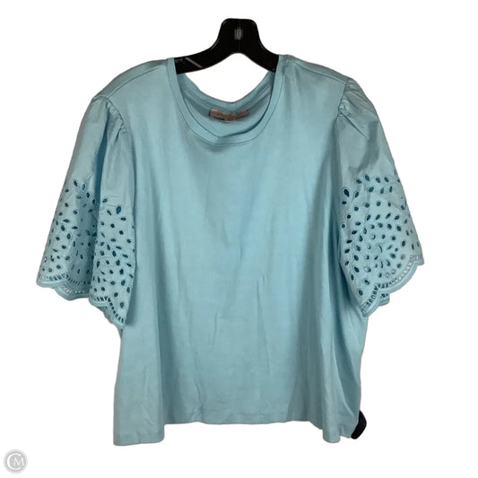 Top Short Sleeve By Philosophy In Blue, Size: 2x