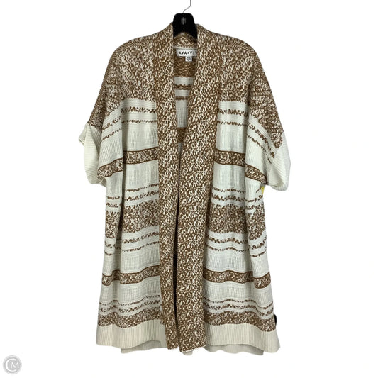 Sweater Cardigan By Ava & Viv In Yellow, Size: 2x/3X