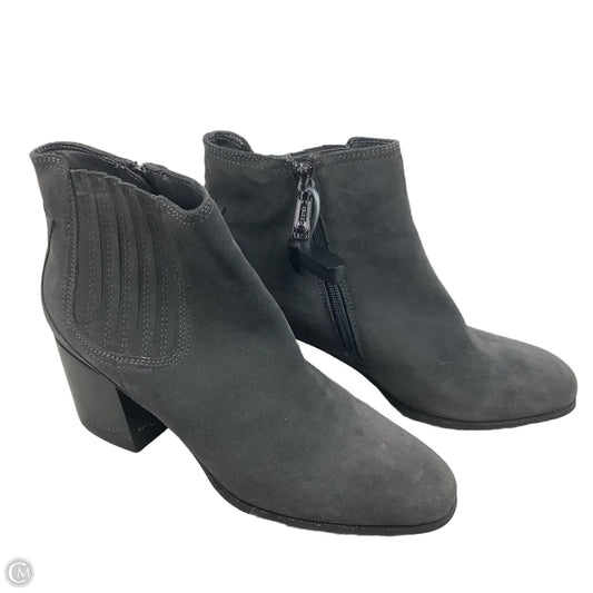 Boots Ankle Heels By Blondo In Grey, Size: 10