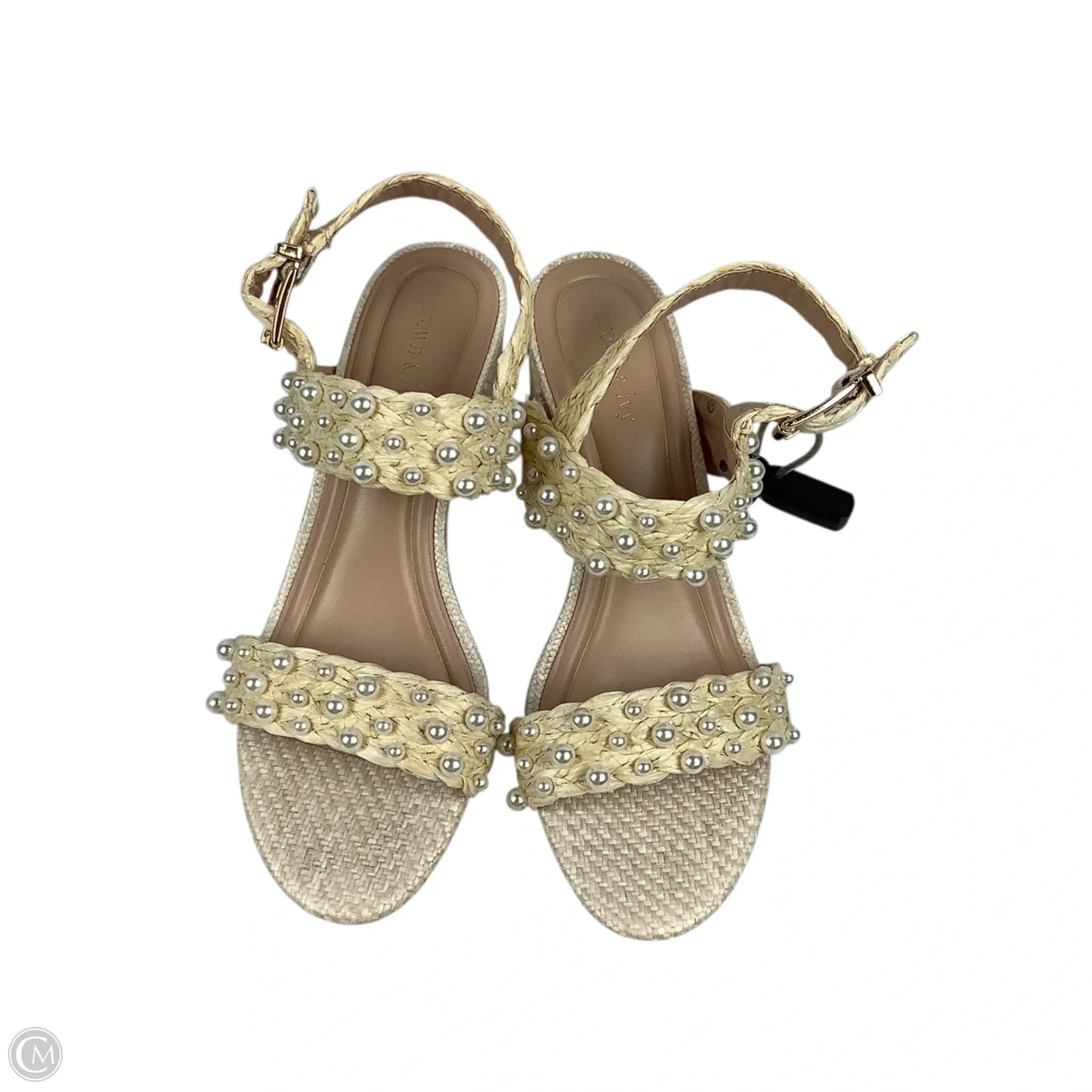 Shoes Heels Block By Crown And Ivy In Cream, Size: 8