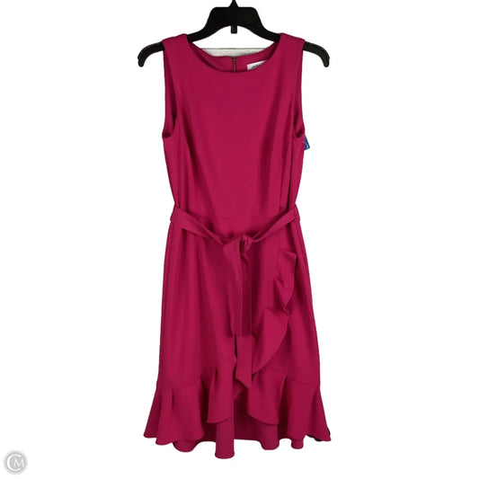 Dress Casual Short By Calvin Klein In Pink, Size: 6