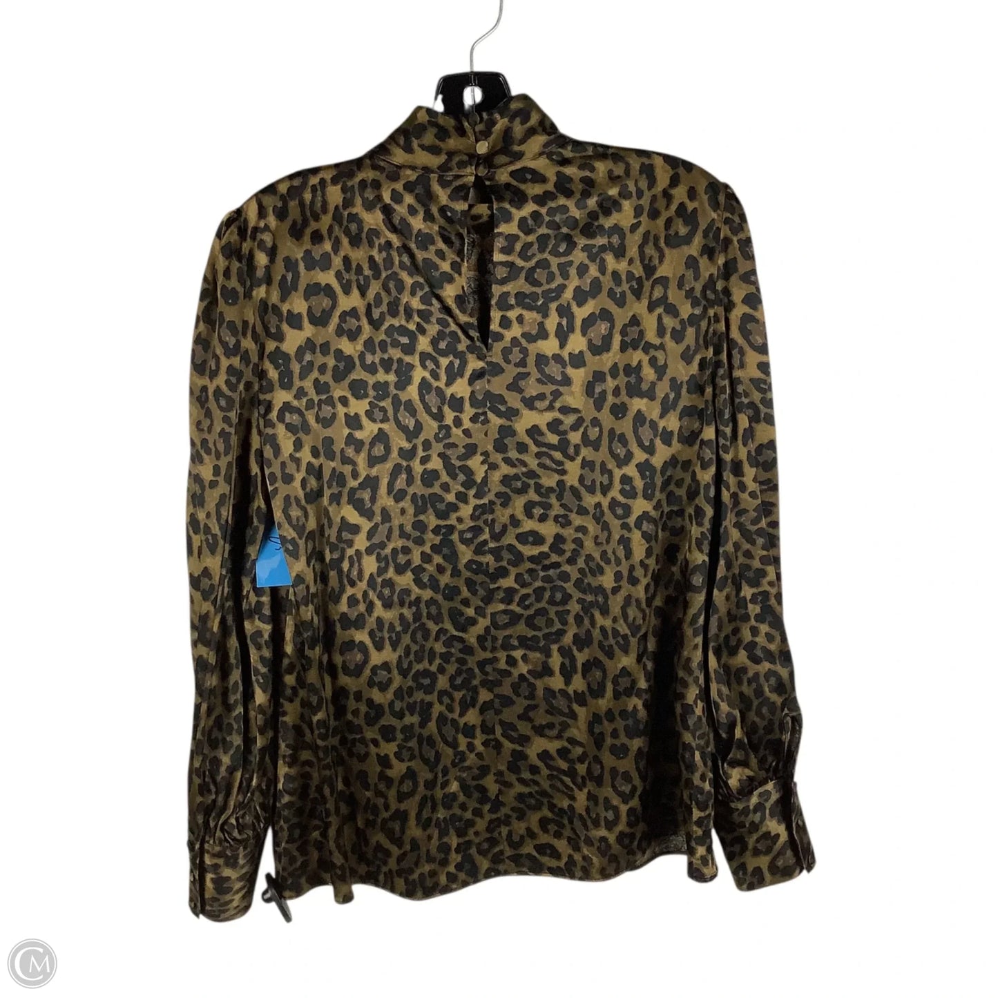Top Long Sleeve By Zara In Animal Print, Size: M