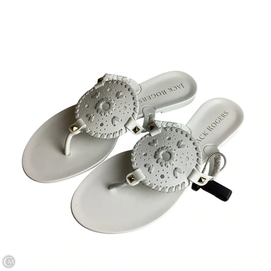 Sandals Flats By Jack Rogers In White, Size: 8