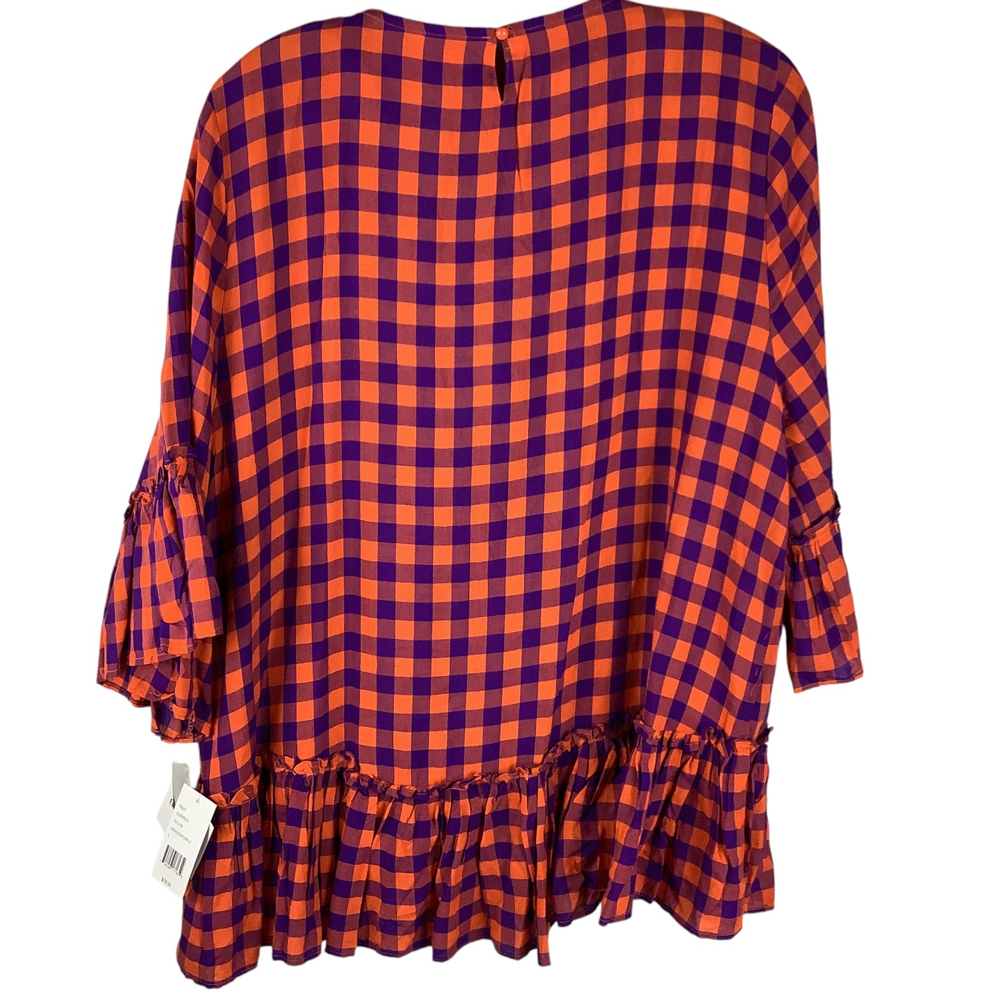 Top Long Sleeve By Cmc In Orange & Purple, Size: L