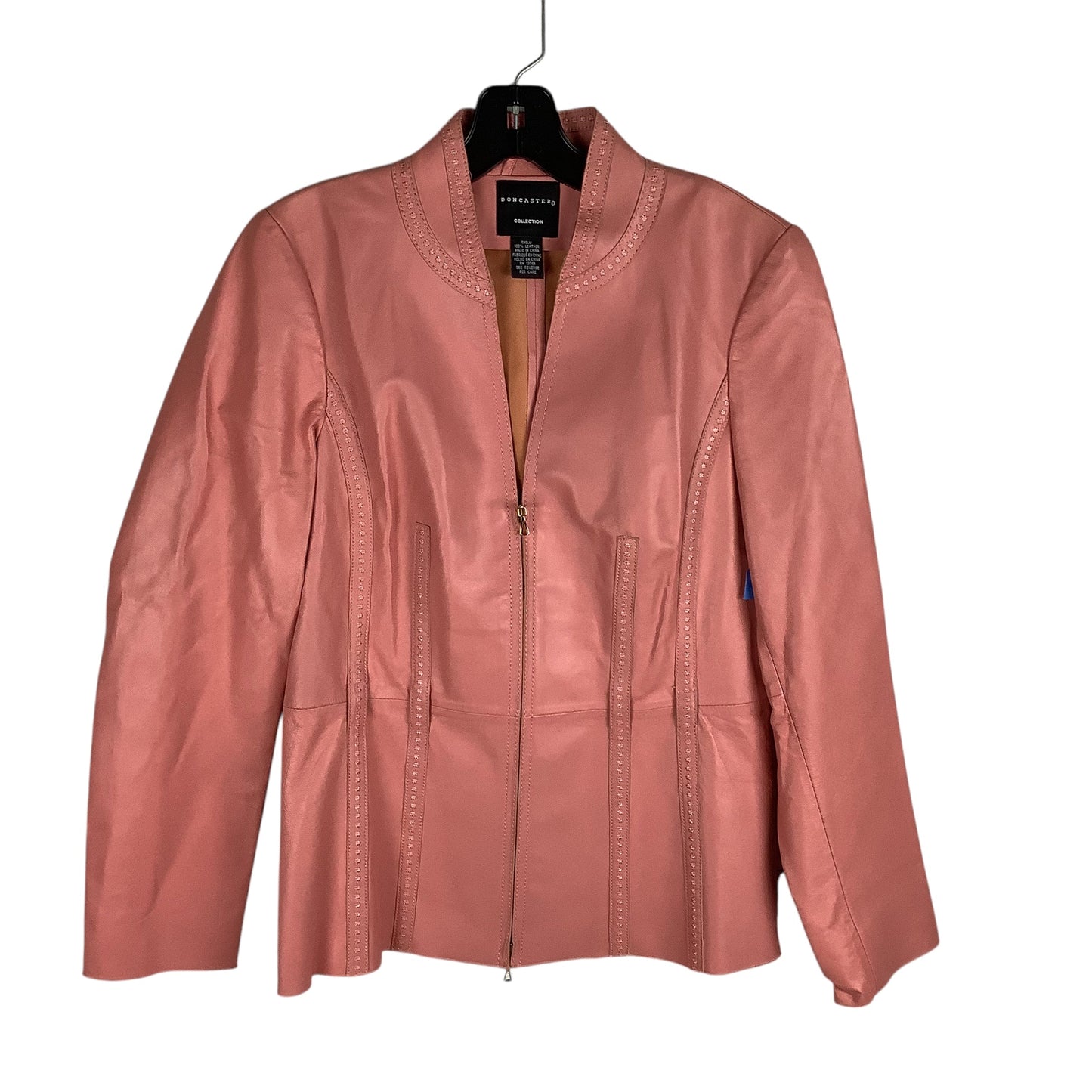 Jacket Leather By Doncaster In Pink, Size: 6