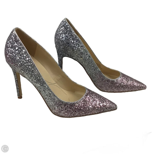 Shoes Heels Stiletto By Marc Fisher In Pink & Silver, Size: 8.5