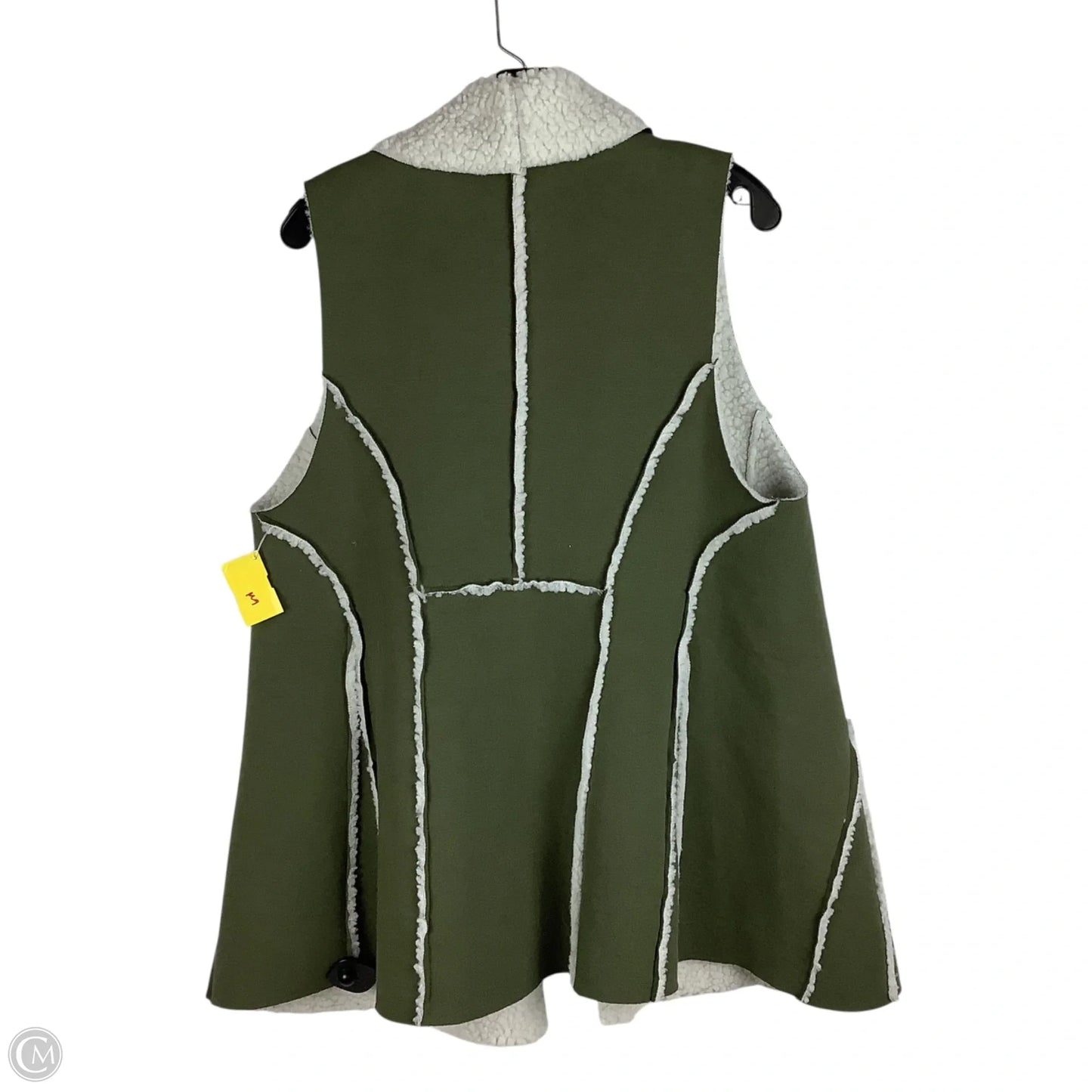 Vest Faux Fur & Sherpa By Indigo Soul In Green, Size: L