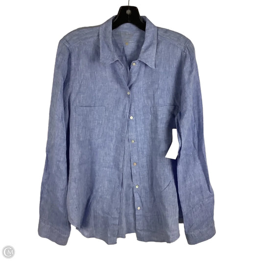 Top Long Sleeve Designer By Lilly Pulitzer In Blue, Size: L