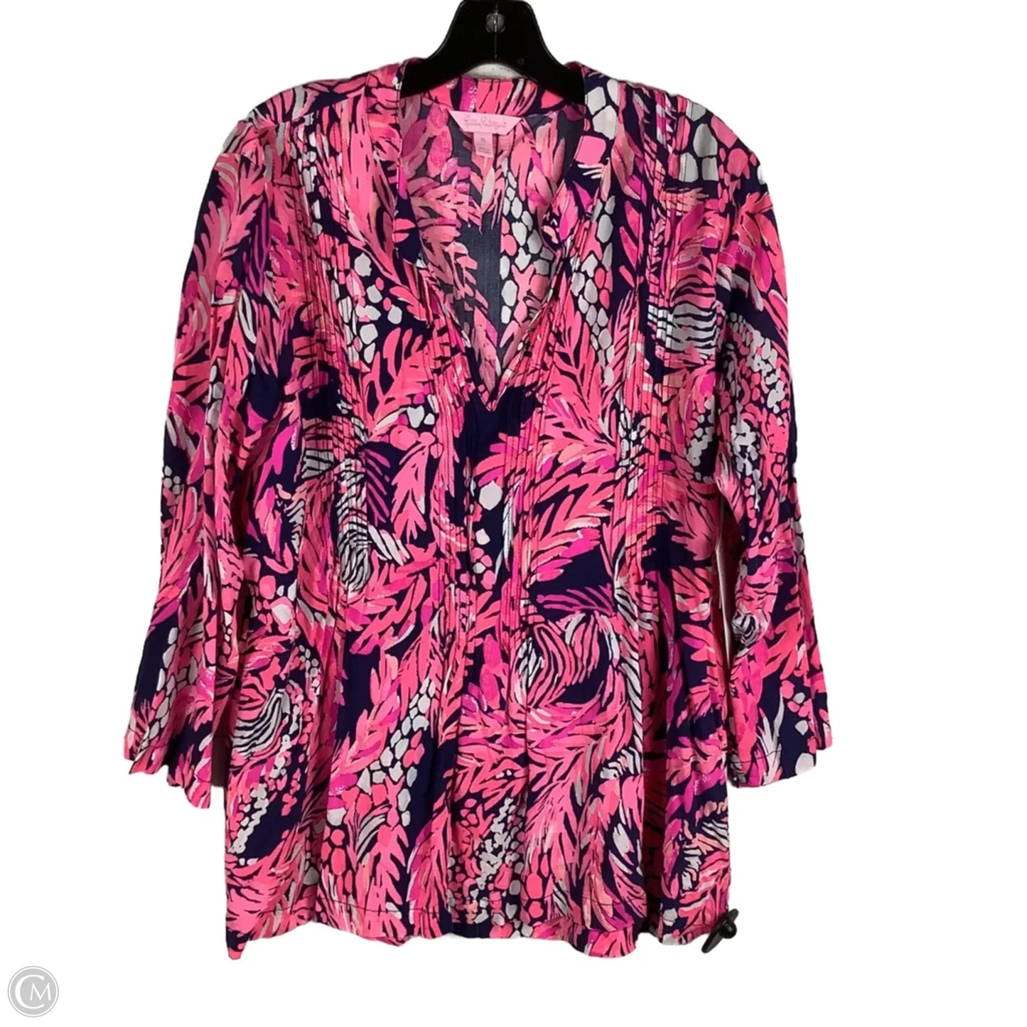 Top Long Sleeve Designer By Lilly Pulitzer In Pink, Size: Xl