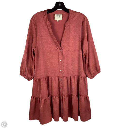 Dress Casual Short By Fantastic Fawn In Pink, Size: M