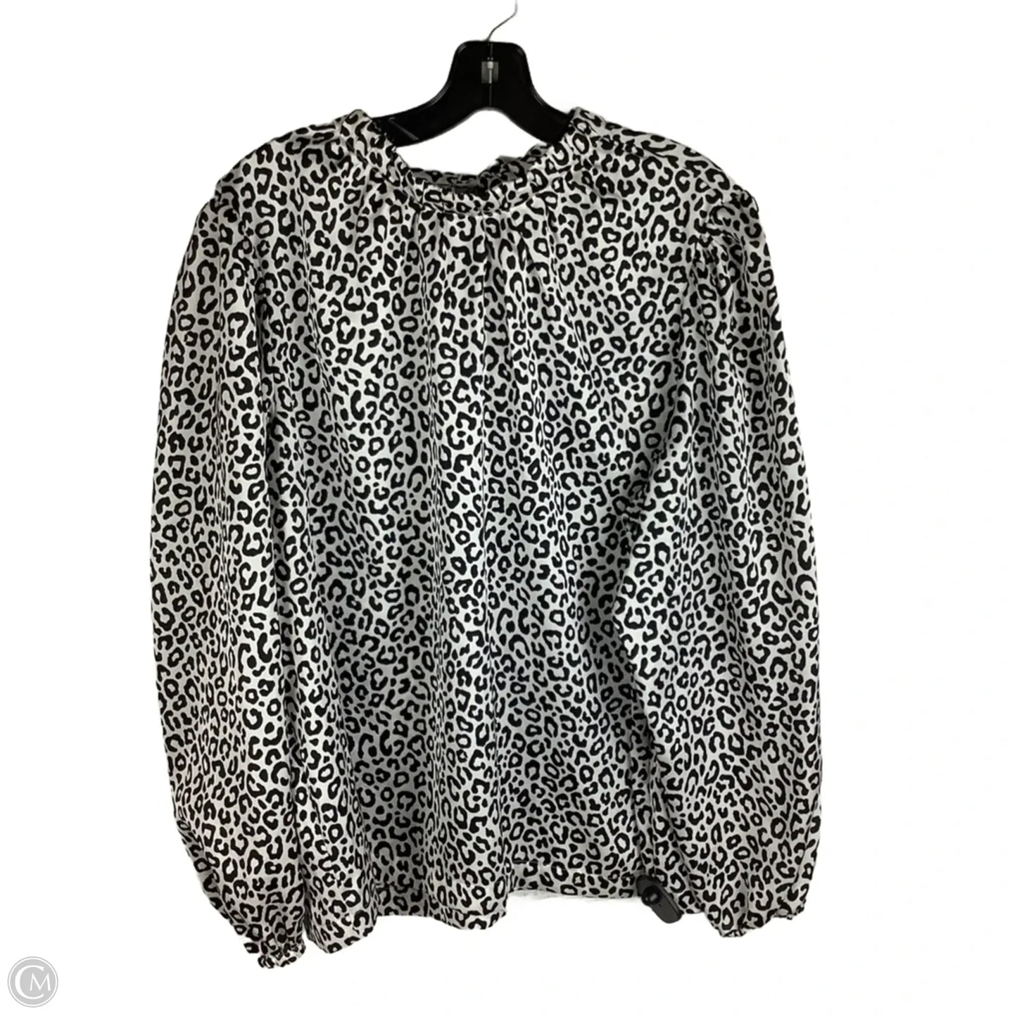 Top Long Sleeve By Ann Taylor In Animal Print, Size: L