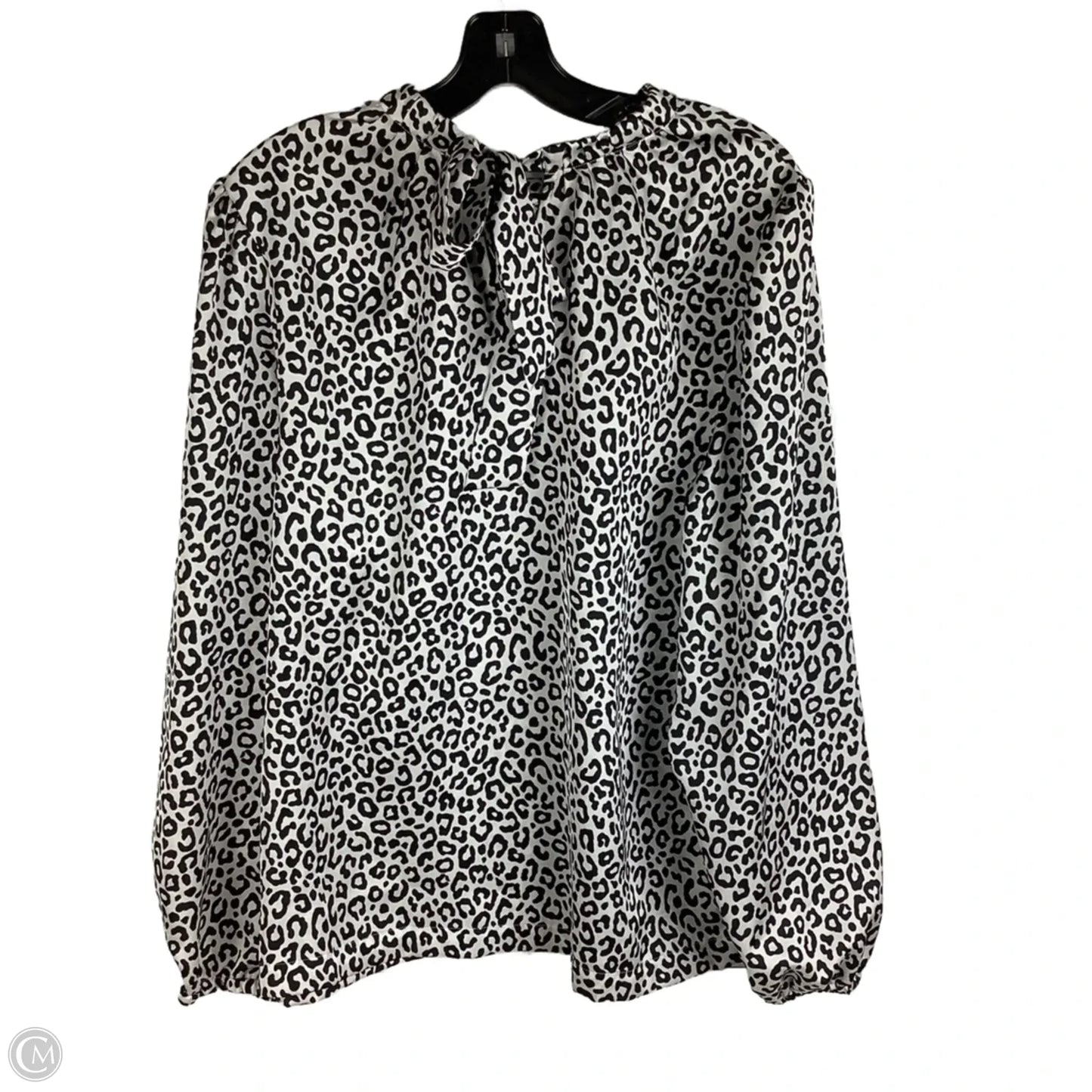 Top Long Sleeve By Ann Taylor In Animal Print, Size: L