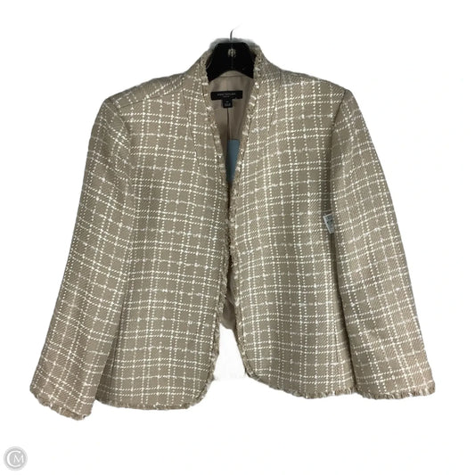 Blazer By Ann Taylor In Cream, Size: 16 PETITE