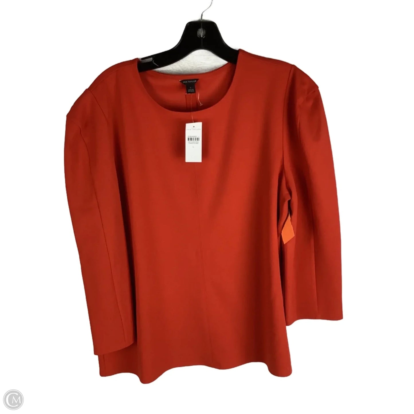 Top Long Sleeve By Ann Taylor In Orange, Size: L