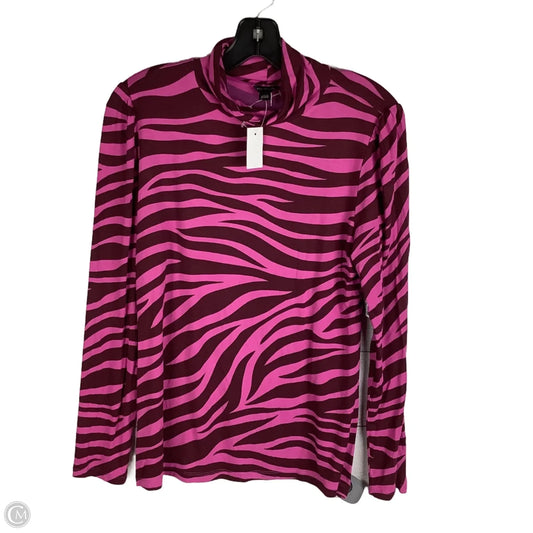 Top Long Sleeve By Ann Taylor In Purple, Size: L