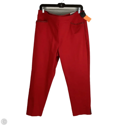 Pants Other By Chicos In Red, Size: 16