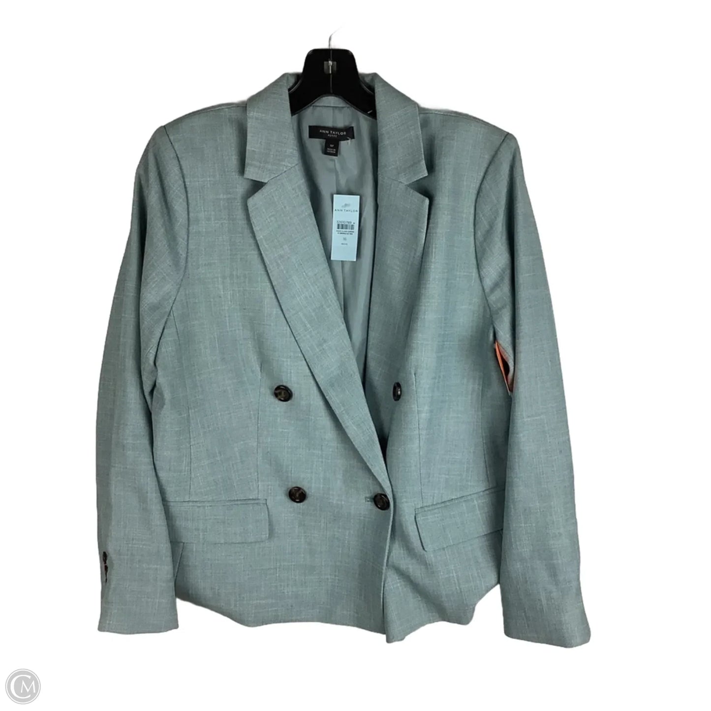 Blazer By Ann Taylor In Blue, Size: 16 PETITE