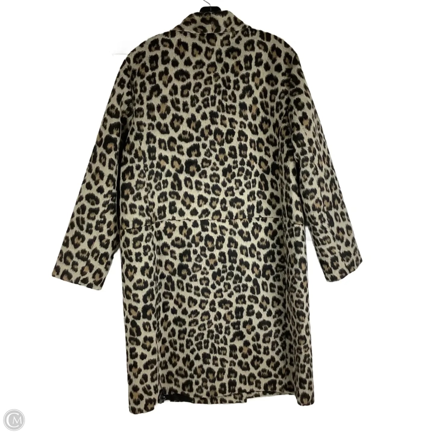 Coat Wool By Ann Taylor In Animal Print, Size: L