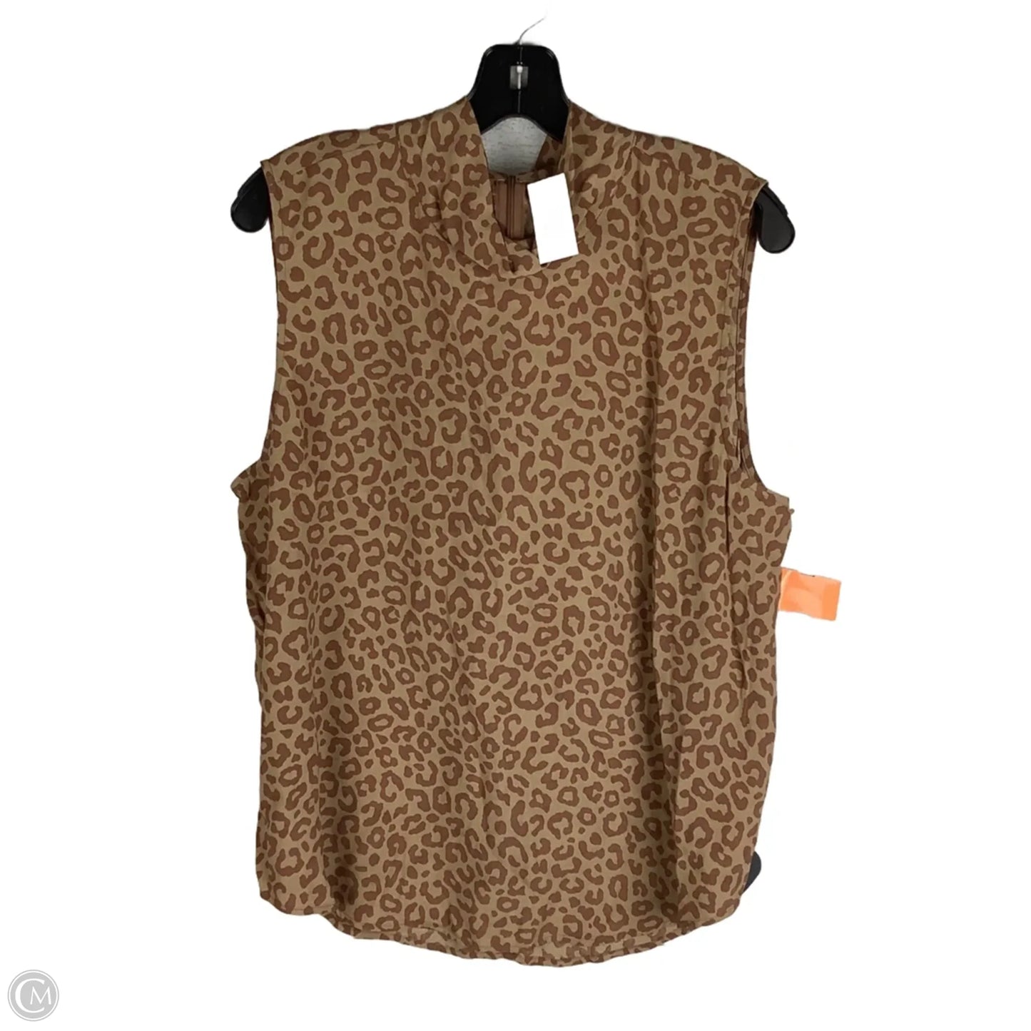 Top Sleeveless By Ann Taylor In Animal Print, Size: Xl