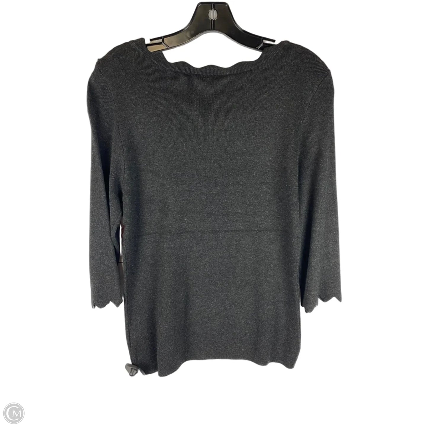 Top Long Sleeve By Philosophy In Grey, Size: Mp