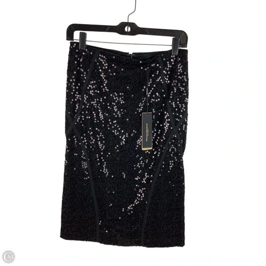 Skirt Midi By Donna Karan In Black, Size: 4